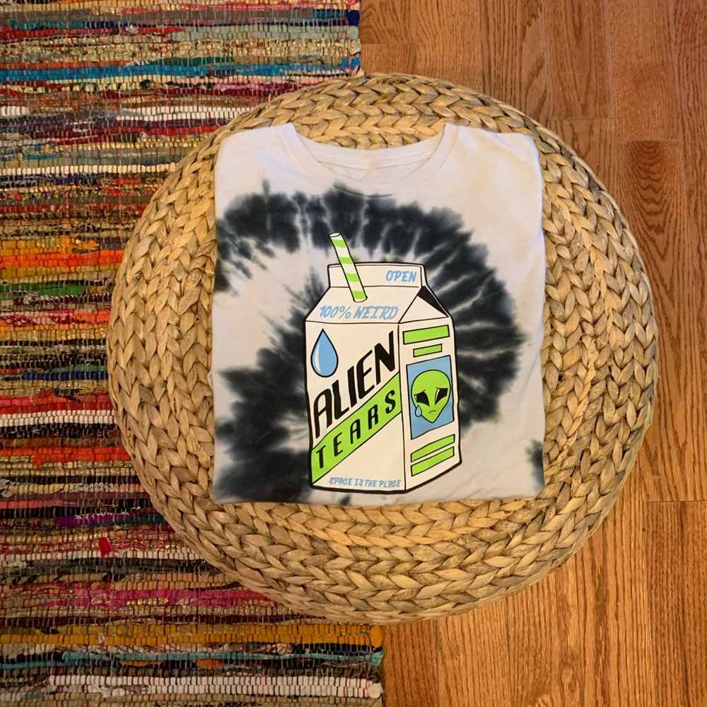 Alien Tears Long Sleeve Crop Top